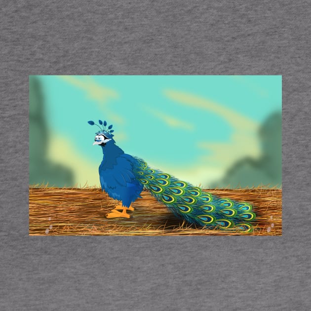 Peacock on the Farm by nickemporium1